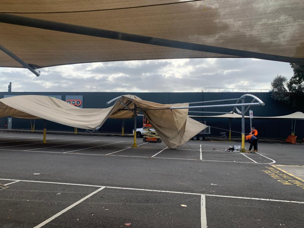 car park shade structures repair